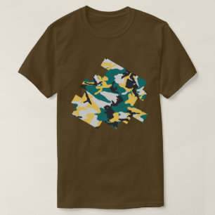 Lakeside Camo Muster Digitale Skizze T-Shirt