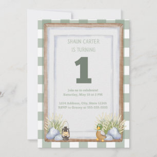 Lakeside First Geburtstag Einladung