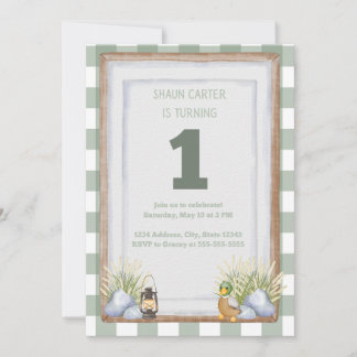 Lakeside First Geburtstag Einladung