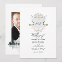 Lakeside Monogram Wappen Wedding Foto
