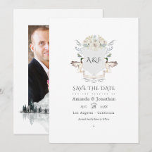 Lakeside Monogram Wappen Wedding Foto