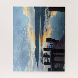 Lakeside View from a Deck