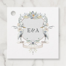 Lakeside Wedding Monogram Wappen Geschenkanhänger