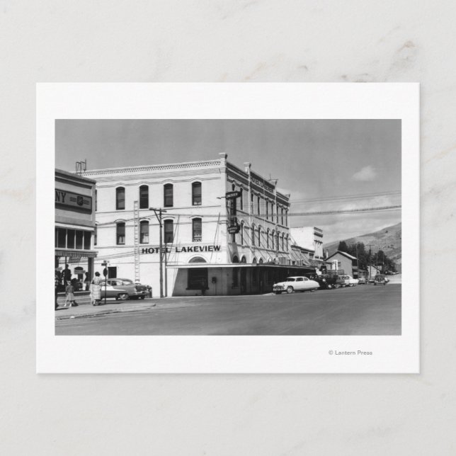 Lakeview, Oregon Main Street View Foto #1 Postkarte (Vorderseite)