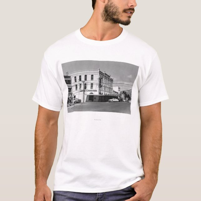 Lakeview, Oregonhauptstraßen-Ansicht-Fotografie #1 T-Shirt (Vorderseite)