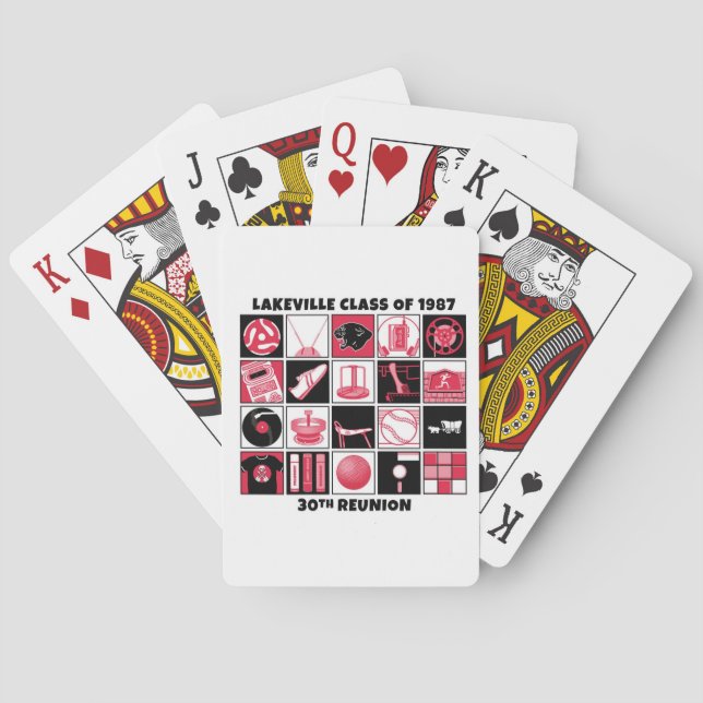 Lakeville Klasse von 1987 Spielkarten (Rückseite)