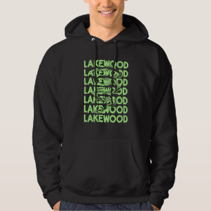 Lakewood California Vintag Psychedelic Hoodie