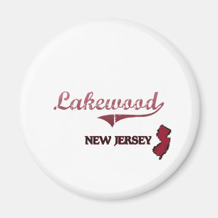 Lakewood New-Jersey Stadt-Klassiker Magnet