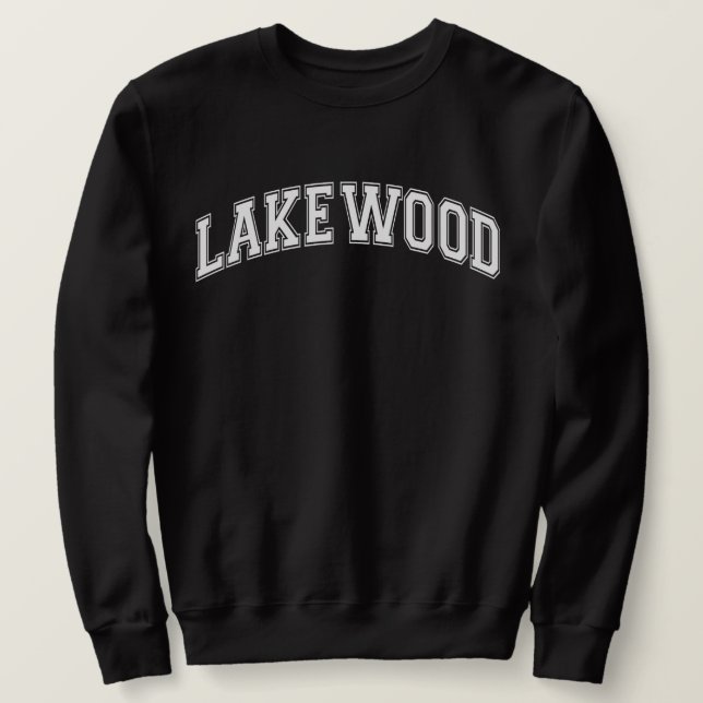 LAKEWOOD University Style Sweater America Uni Sweatshirt (Design vorne)