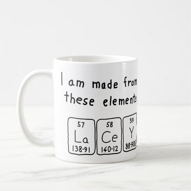 Lakey Periodenname Tasse (Links)