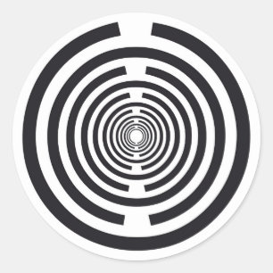 Lakhovsky Vitalscheibe, MWO Tesla Antenne, skalar Runder Aufkleber