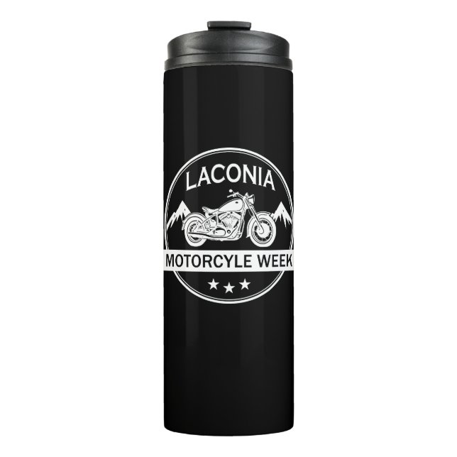 Lakonia Motorrad Week Thermosbecher (Vorderseite)