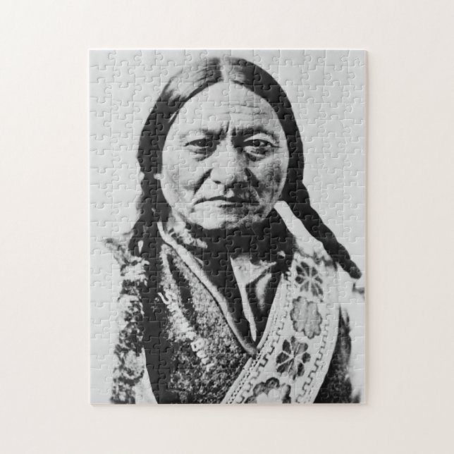 Lakota Chefübergabe: Sich auf Bull Fort Buford set (Vertikal)