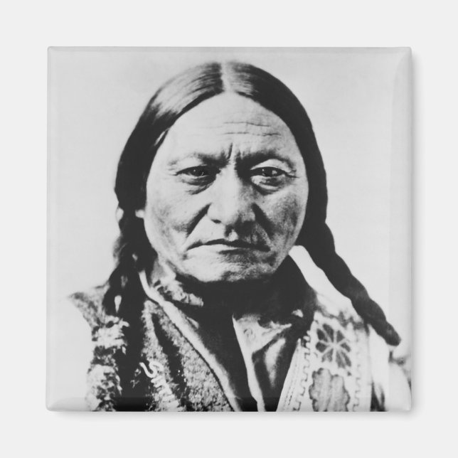 Lakota Chefübergabe: Sich auf Bull Fort Buford set Magnet (Vorne)