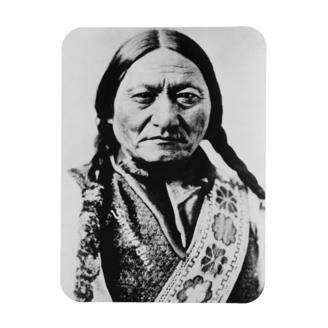 Lakota Chefübergabe: Sich auf Bull Fort Buford set Magnet (Vertikal)