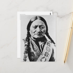 Lakota Chefübergabe: Sich auf Bull Fort Buford set Postkarte