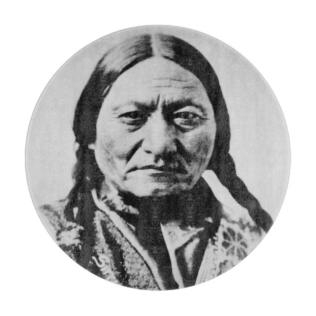 Lakota Chefübergabe: Sich auf Bull Fort Buford set Schneidebrett (Vorderseite)