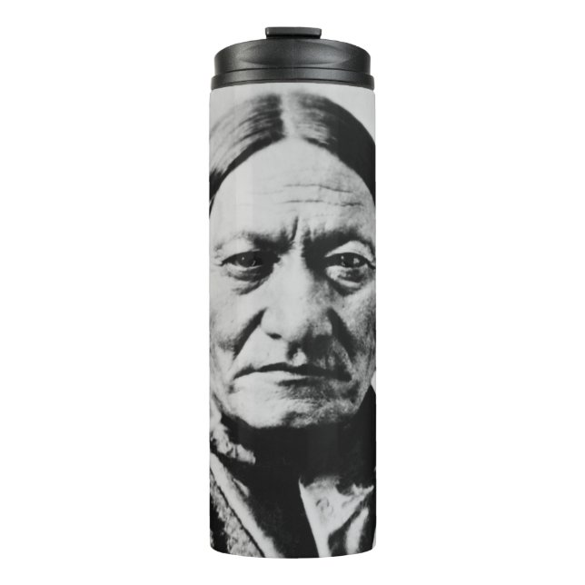 Lakota Chefübergabe: Sich auf Bull Fort Buford set Thermosbecher (Vorderseite)