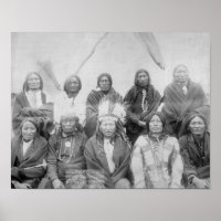 Lakota indische Häuptlinge, die General Miles zu E