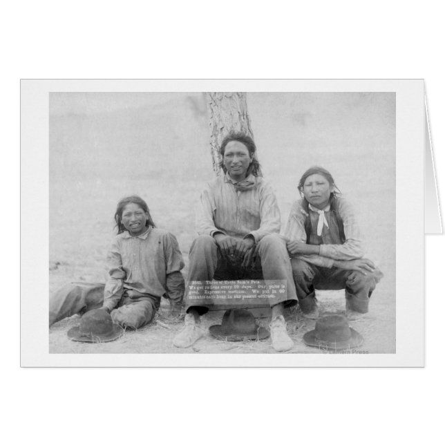 Lakota indische Teenager in Western Dress (Vorderseite (Horizontal))