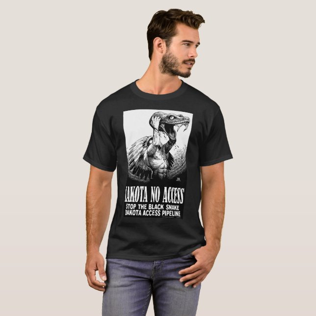Lakota kein Zugang NODAPL T-Shirt (Vorne ganz)