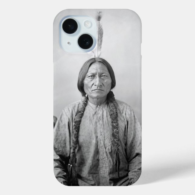 Lakota Leader sitzt Bull Native Amerikanische Urei Case-Mate iPhone Hülle (Rückseite)
