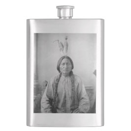 Lakota Leader sitzt Bull Native Amerikanische Urei Flachmann