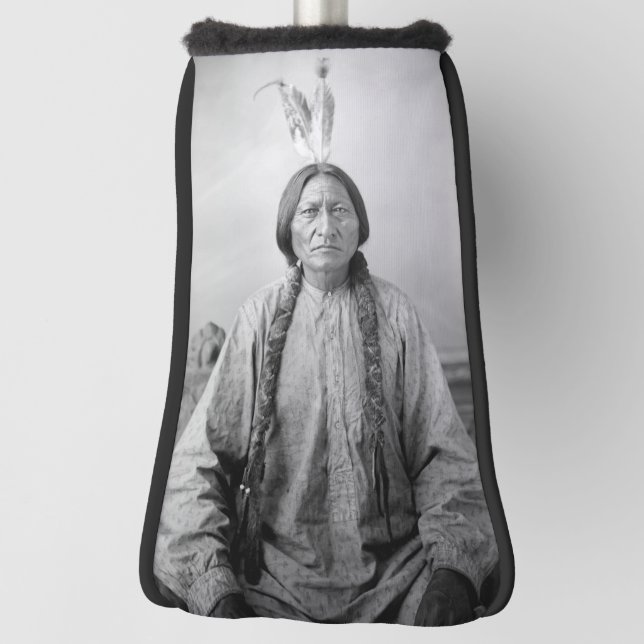Lakota Leader sitzt Bull Native Amerikanische Urei Golf Headcover (Rotieren 90)