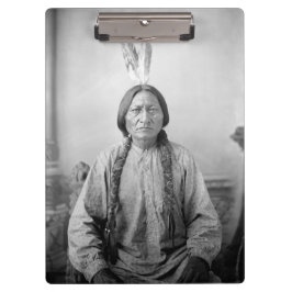 Lakota Leader sitzt Bull Native Amerikanische Urei Klemmbrett