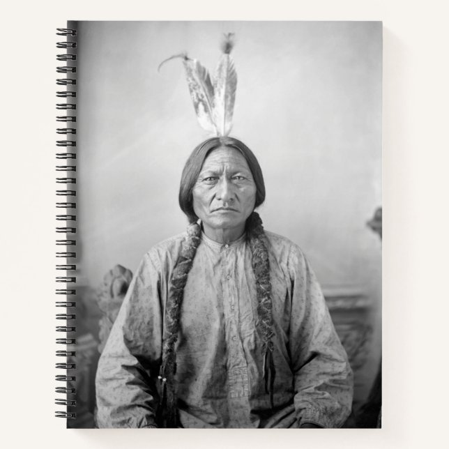 Lakota Leader sitzt Bull Native Amerikanische Urei Notizbuch (Vorderseite)