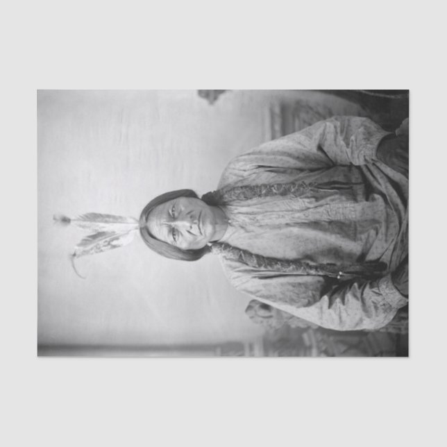 Lakota Leader sitzt Bull Native Amerikanische Urei Seidenpapier (Vorderseite)