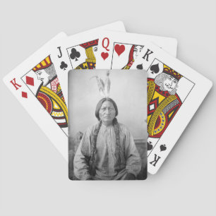 Lakota Leader sitzt Bull Native Amerikanische Urei Spielkarten