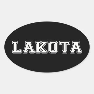 Lakota Ovaler Aufkleber