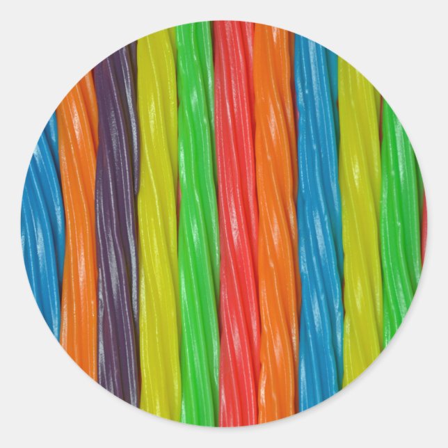 Lakritbonbons Runder Aufkleber (Vorderseite)