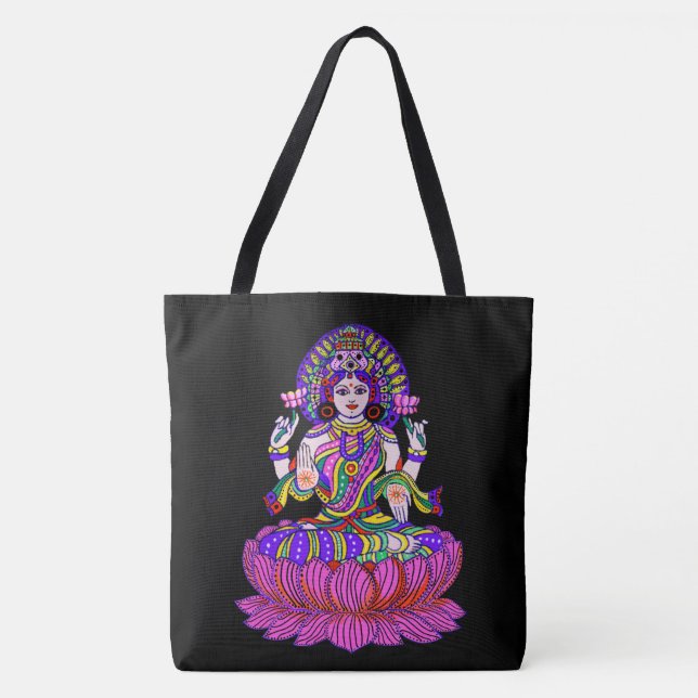 Lakshmi Diwali Festival-Göttin des Glücks Tasche (Vorderseite)
