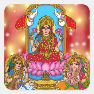 Lakshmi Ganesh Aufkleber