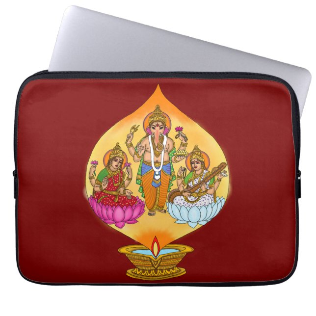 Lakshmi Ganesh Laptop Cover (Vorderseite)