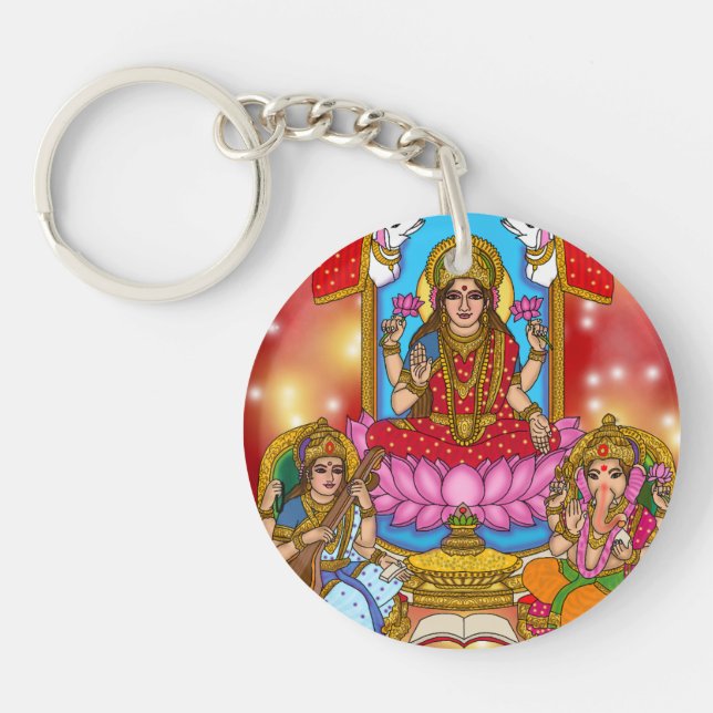 Lakshmi Ganesh Schlüsselanhänger (Vorderseite)