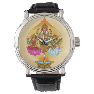 Lakshmi Ganesh Wall Clock Armbanduhr
