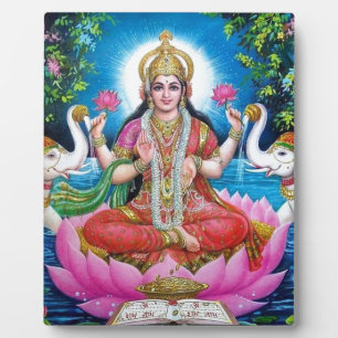 Lakshmi-Göttin der Liebe, des Wohlstands und des W Fotoplatte