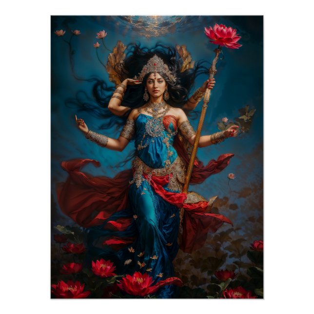 Lakshmi Göttin Poster (Vorderseite)