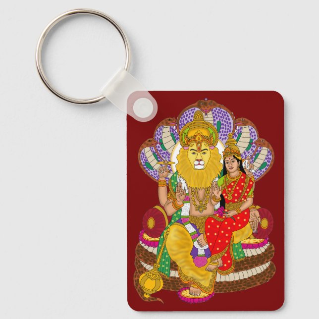 Lakshmi Narasimha Keychain Schlüsselanhänger (Vorderseite)