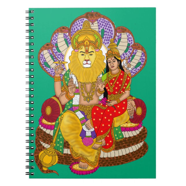 Lakshmi Narasimha Schreibwaren Notizblock (Vorderseite)