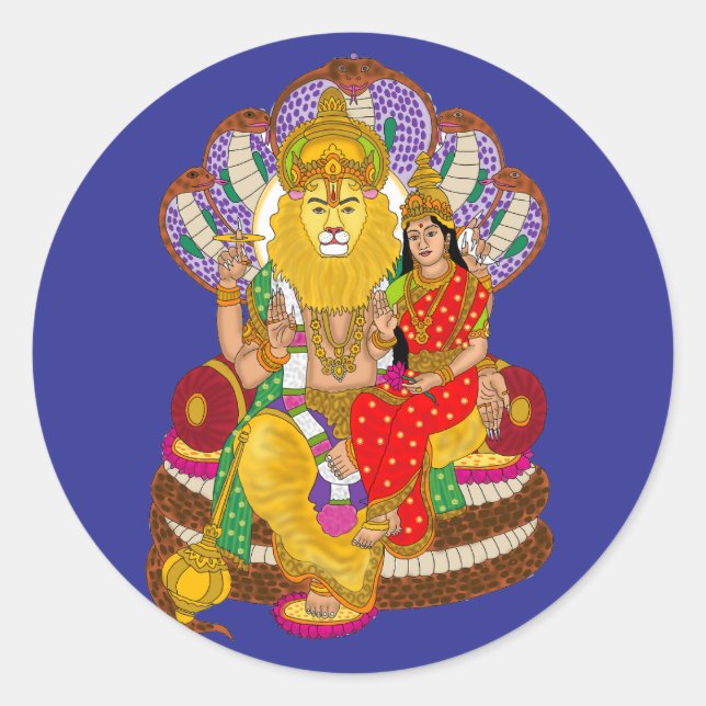 Lakshmi Narasimha Sticker (Devant)