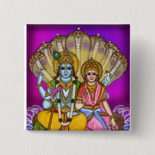 Lakshmi Narayan Knopf Button (Vorderseite)