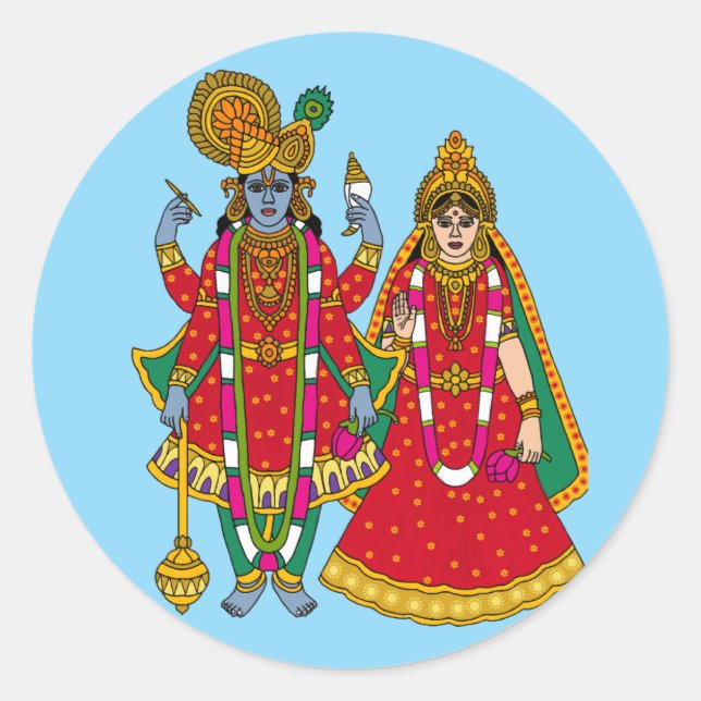 Lakshmi Narayan Sticker (Vorderseite)
