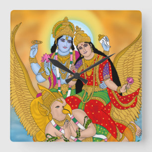 Lakshmi Narayan Uhr – Göttlicher Wanddekor & Home