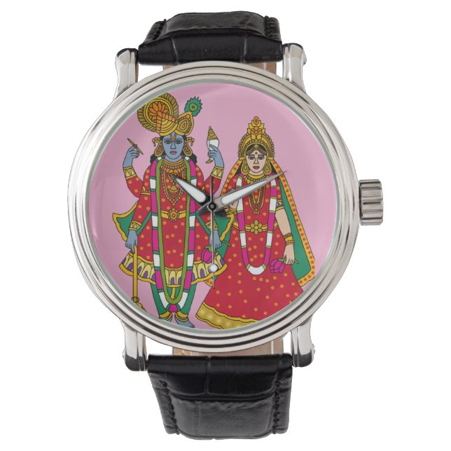 Lakshmi Narayan Wall Clock Armbanduhr (Vorderseite)