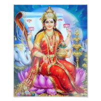 Lakshmi Print (8 Zoll x 10 Zoll) - Version 1
