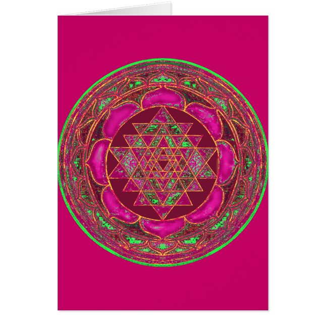 Lakshmi Yantra Glück-Karte (Vorne)